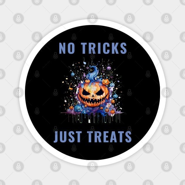 No Tricks Just Treats Magnet by Art by Adrianna